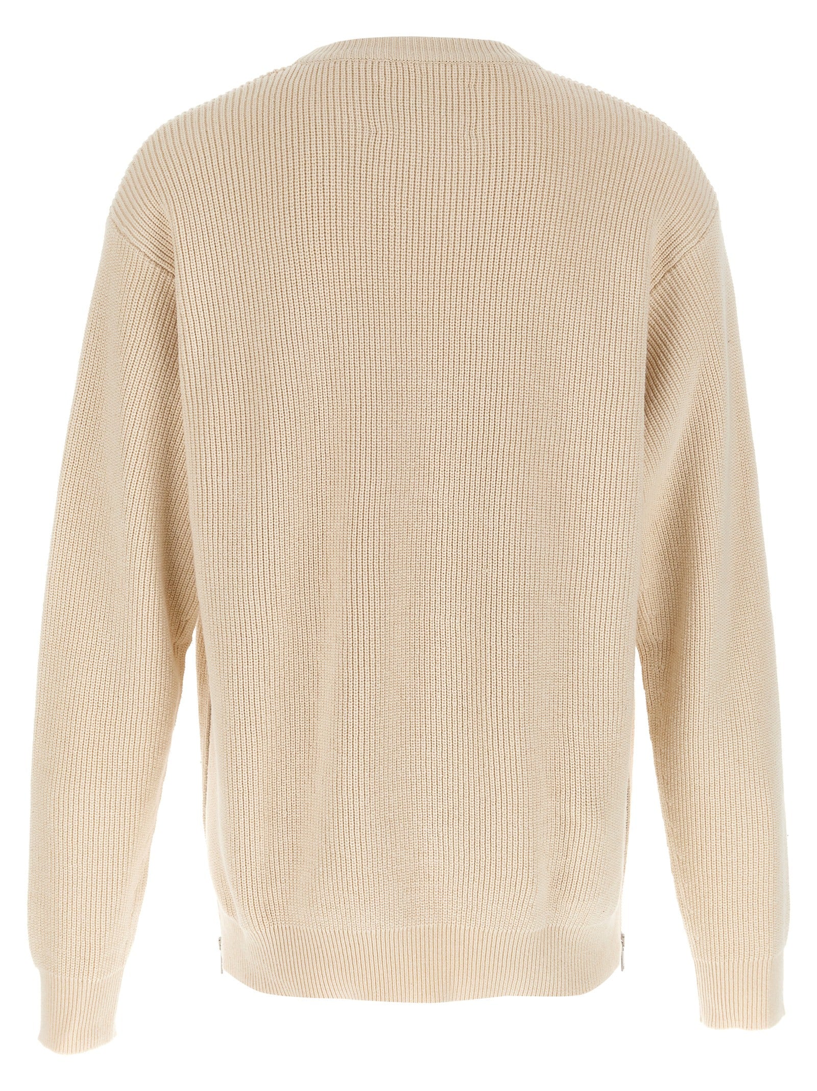 Jil Sander 100% Cotton sweater in beige — view 2
