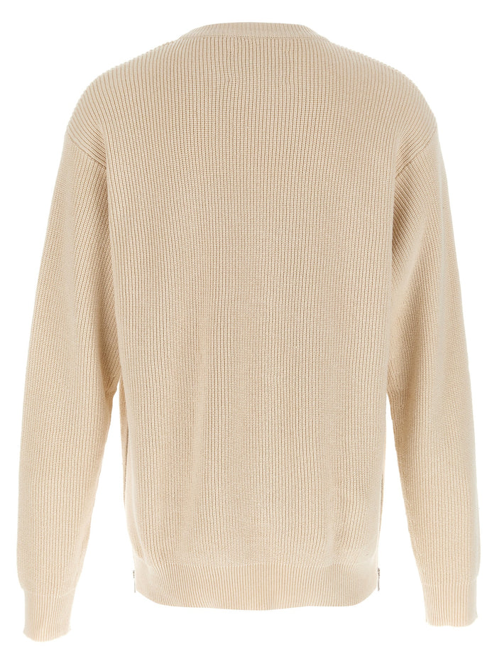 Jil Sander 100% Cotton sweater in beige — view 2