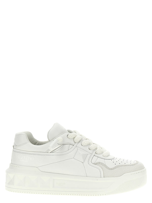 Valentino Garavani 100% calfskin leather (Bos Taurus) sneaker in white