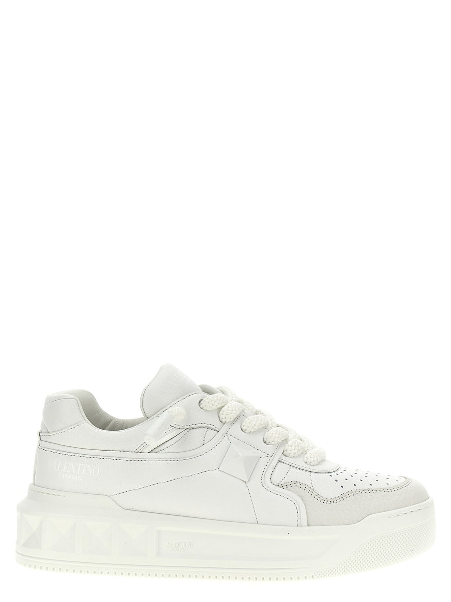 Valentino Garavani 100% calfskin leather (Bos Taurus) sneaker in white