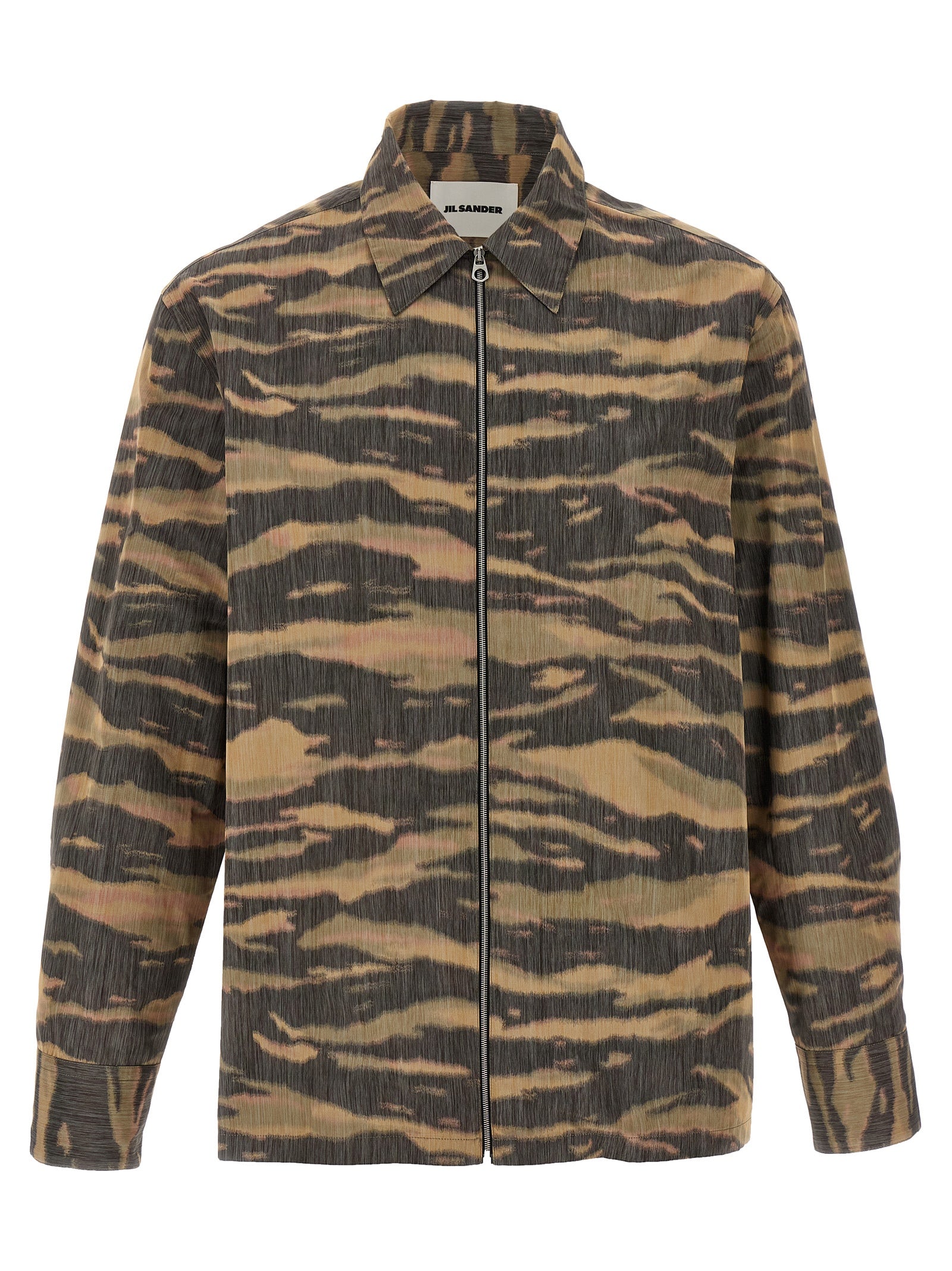 Jil Sander 60% polyester overshirt in multicolor