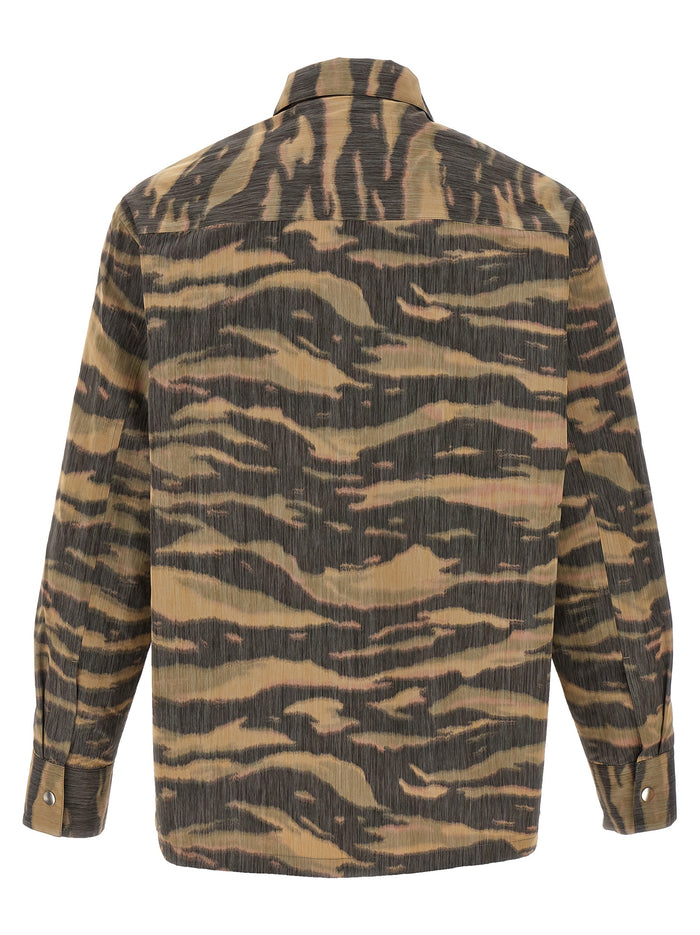Jil Sander 60% polyester overshirt in multicolor — view 2
