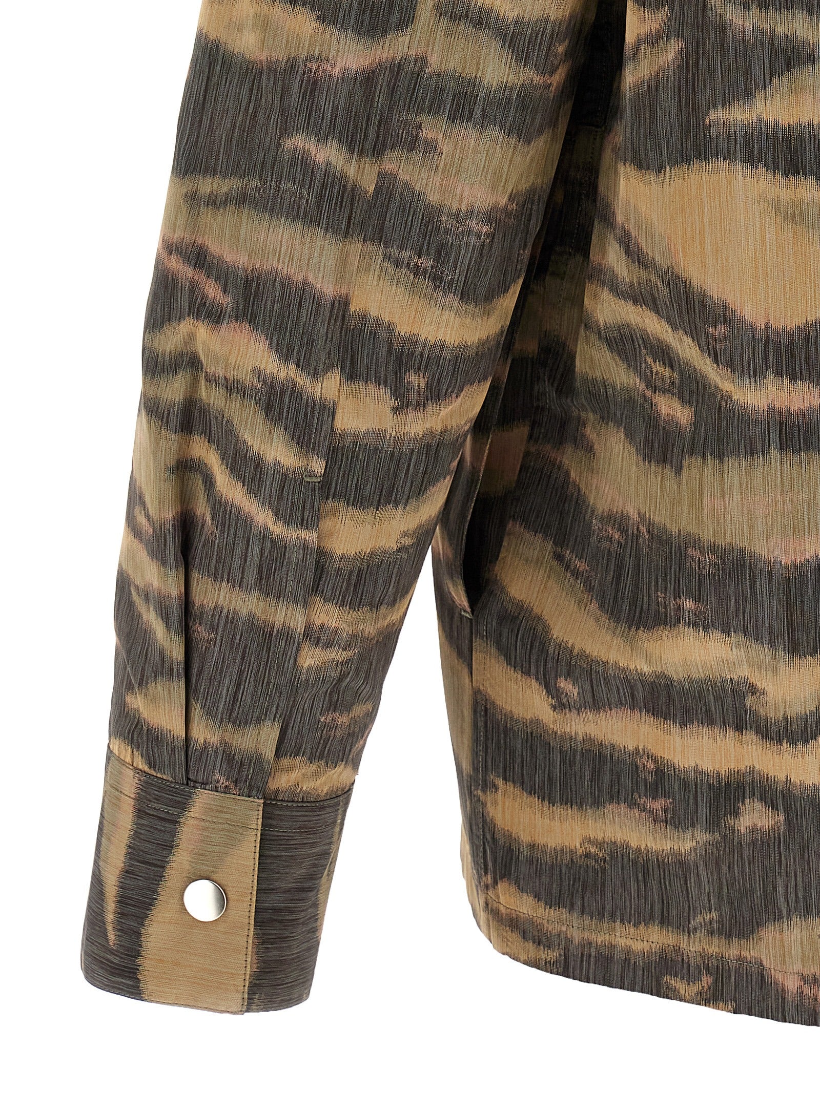 Jil Sander 60% polyester overshirt in multicolor — view 4