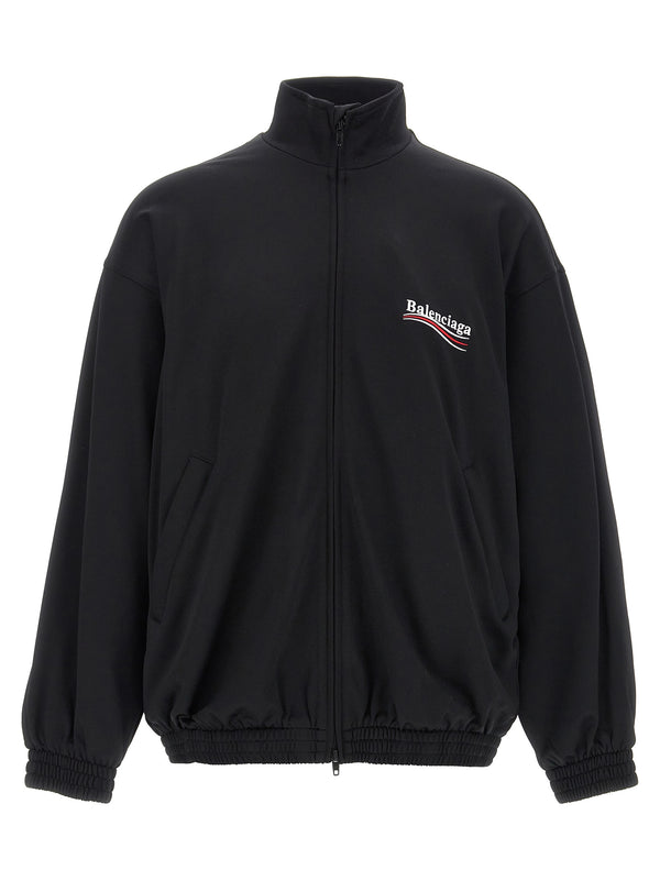 Balenciaga 64% polyamide jacket in black