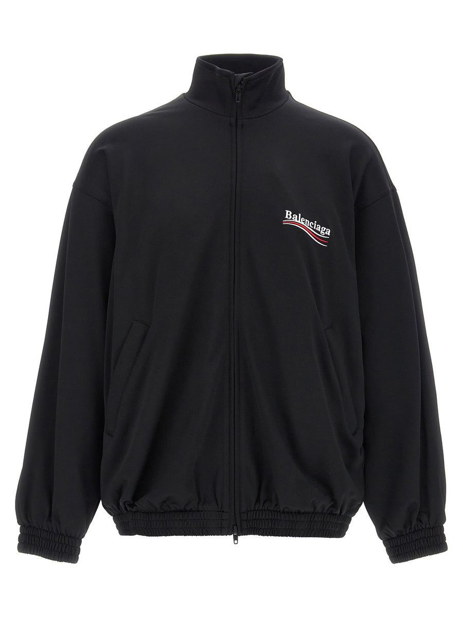 Balenciaga 64% polyamide jacket in black