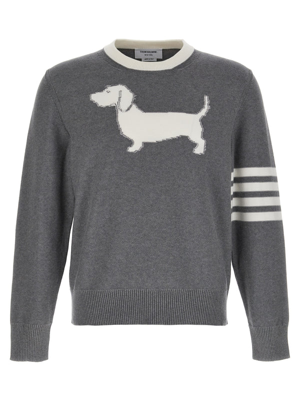 Thom Browne 100% Cotton sweater in gray