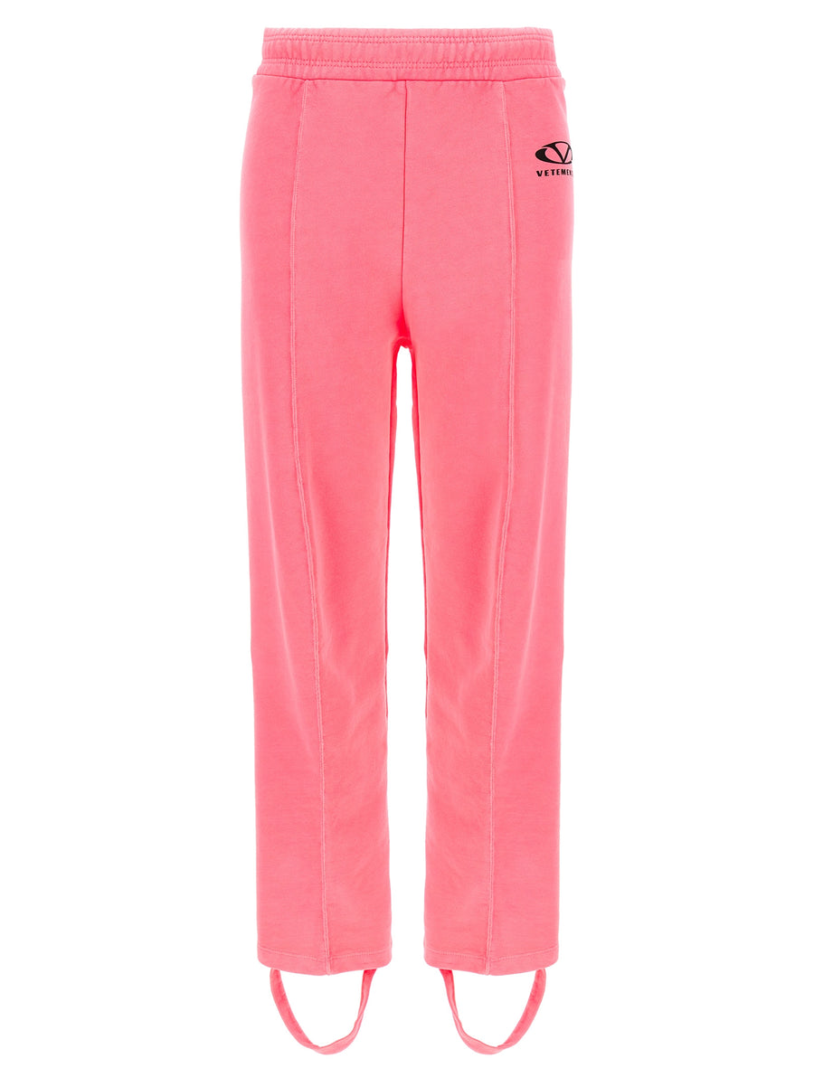 Vetements 80% cotton joggers in pink