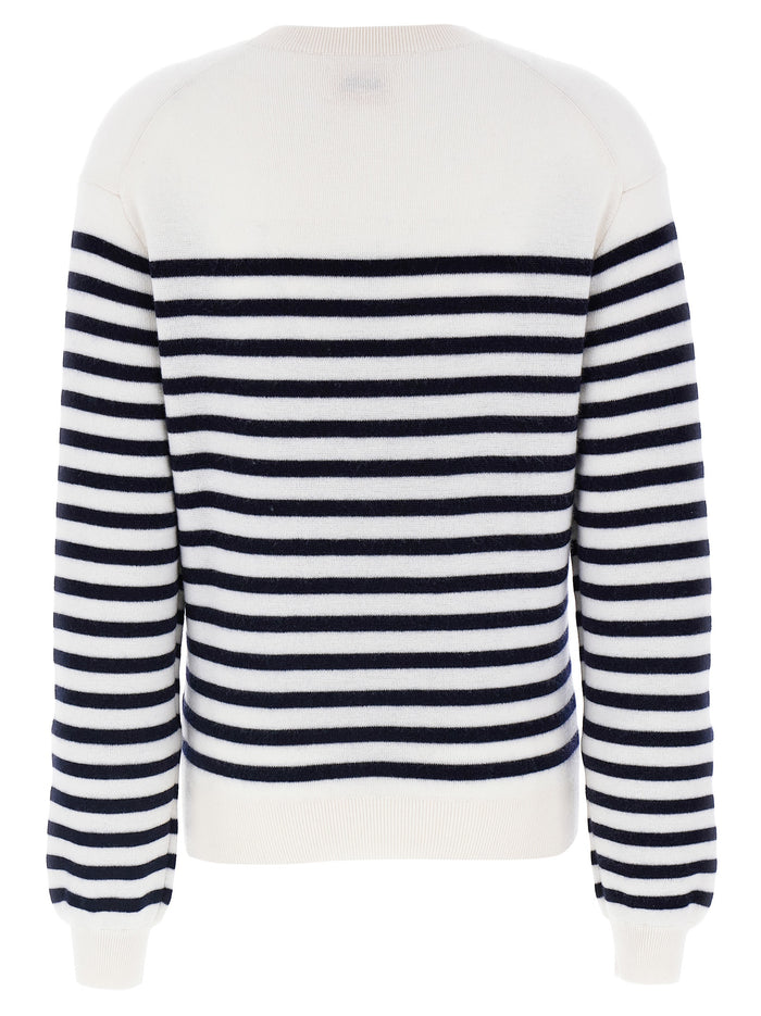 Khaite 80% Cashmere sweater in white — view 2