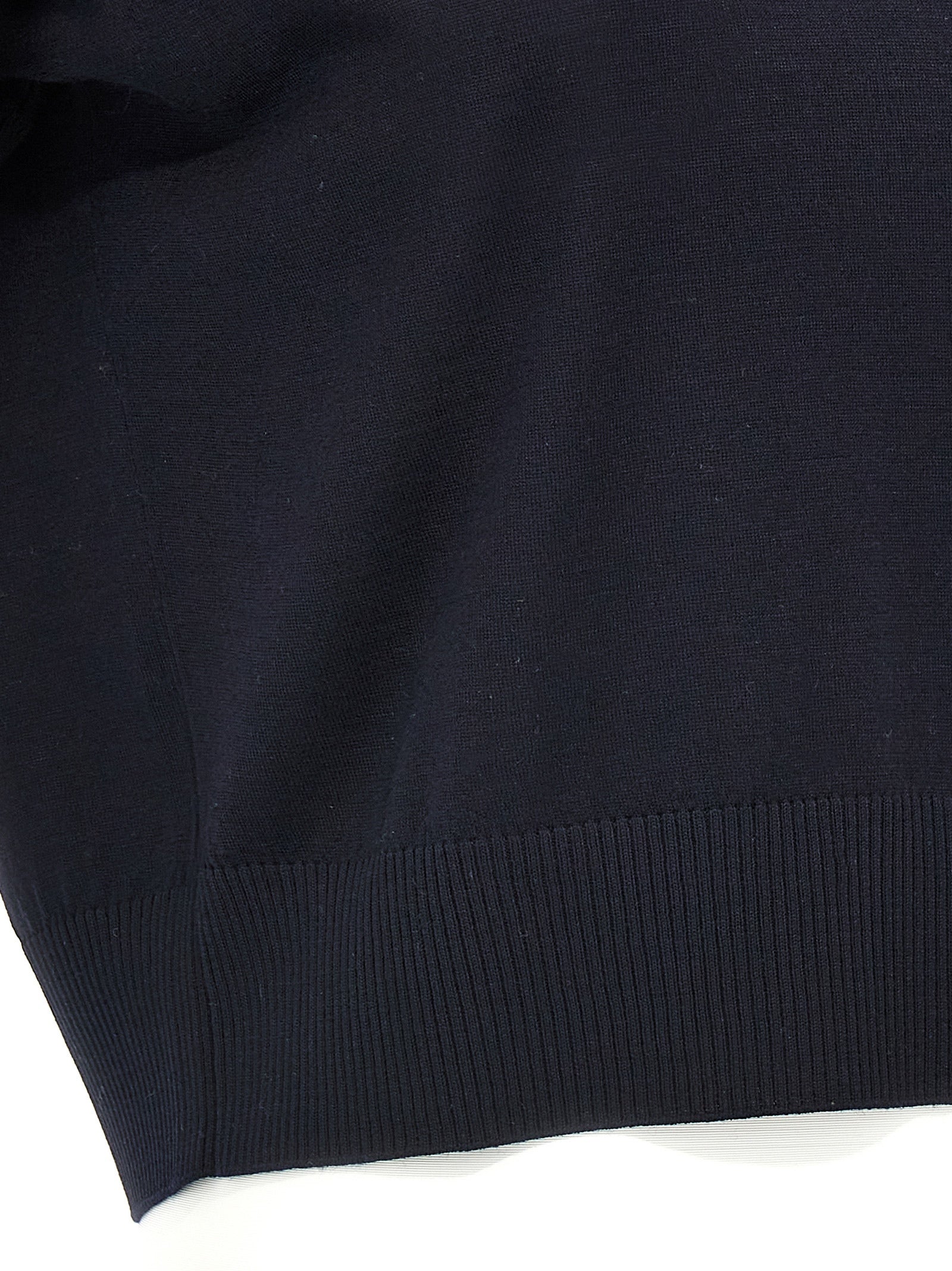 Khaite 96% Wool polo in navy — view 4