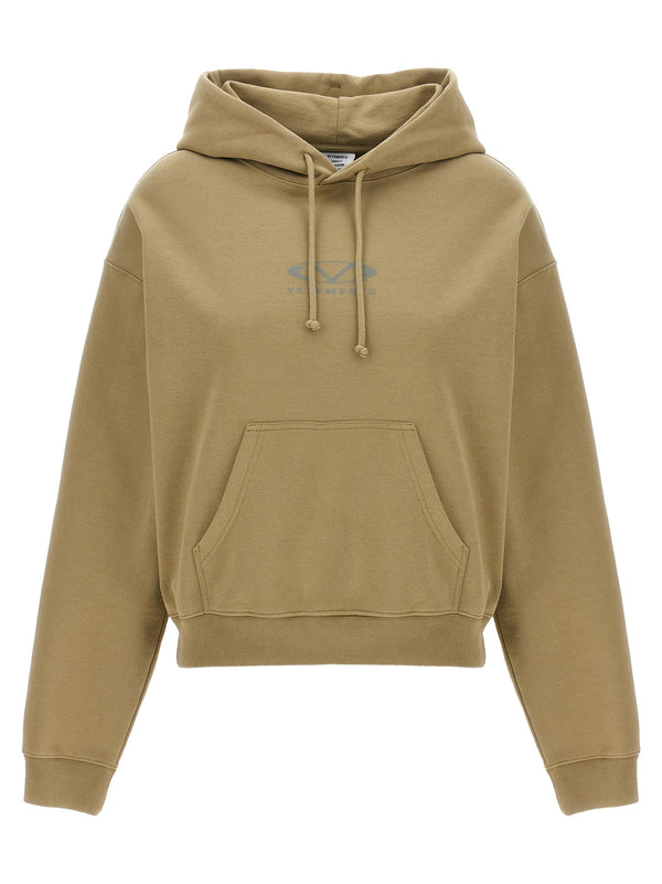 Vetements 80% cotton hoodie in beige
