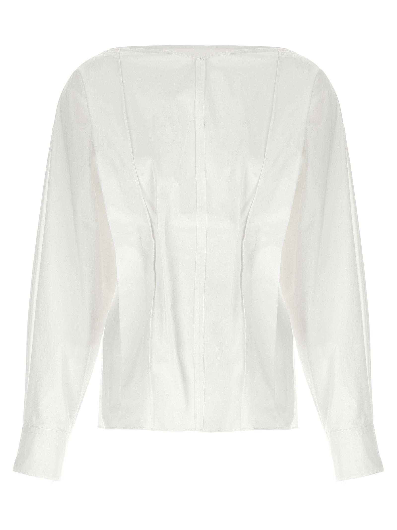 Khaite 100% Cotton blouse in white