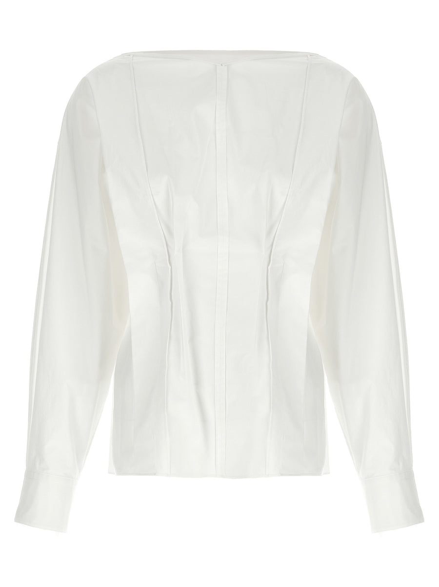 Khaite 100% Cotton blouse in white