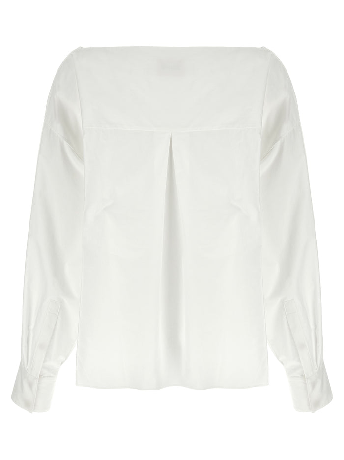 Khaite 100% Cotton blouse in white — view 2