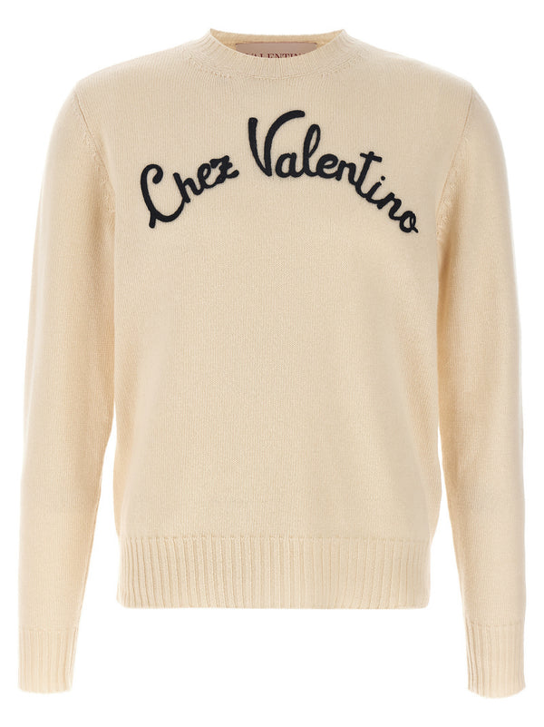 Valentino Garavani 100% virgin wool cardigan in beige