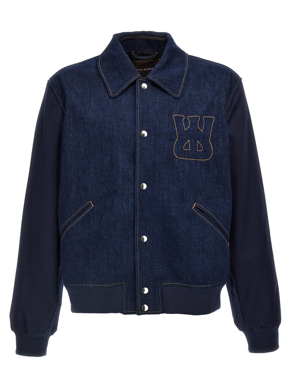 Wales Bonner 100% Cotton jacket in navy