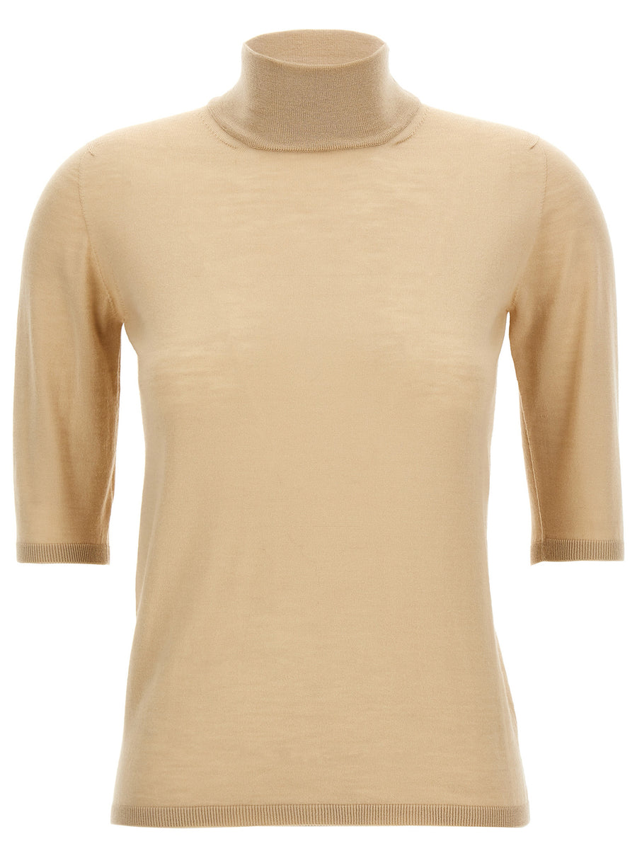 Max Mara 100% virgin wool sweater in beige