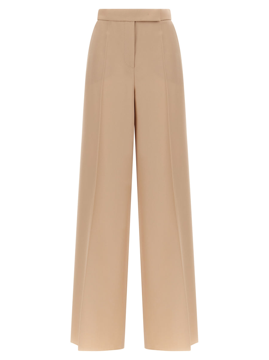 Max Mara 100% virgin wool trousers in beige