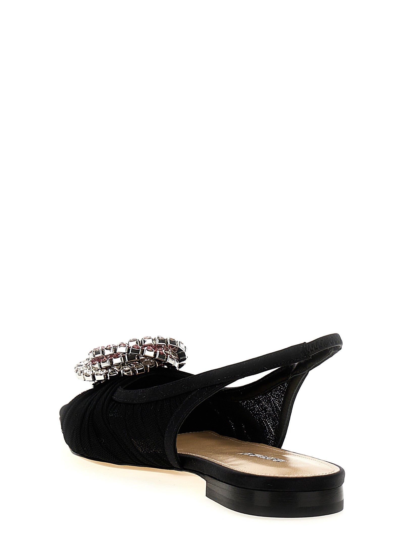 Mach & Mach 100% Polyamide ballet flat in black — view 3