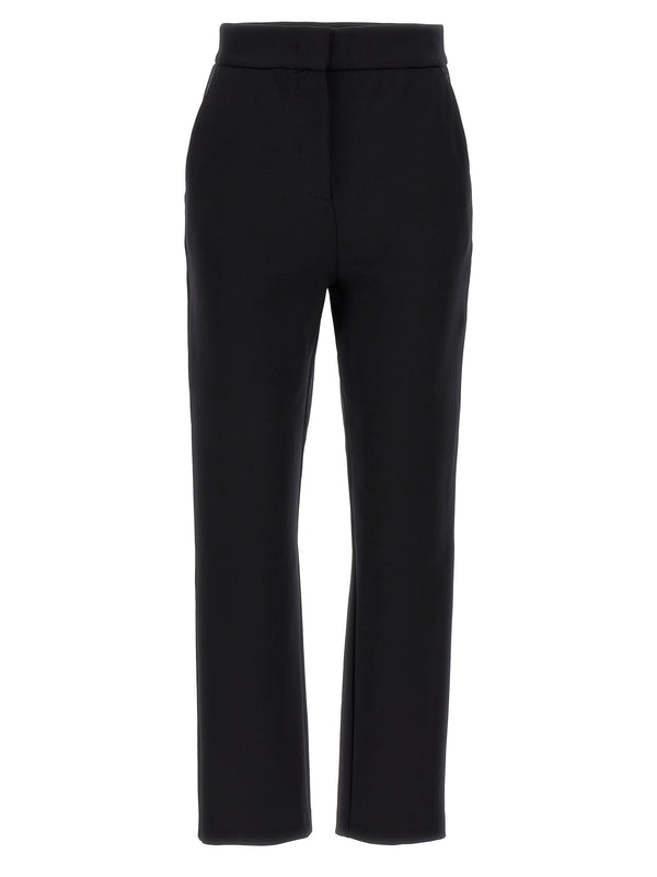 Max Mara 80% polyamide trousers in black