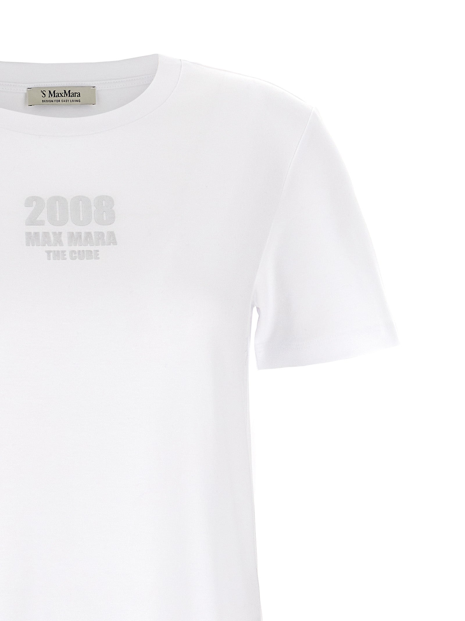 'S Max Mara 100% cotton t-shirt in white — view 3