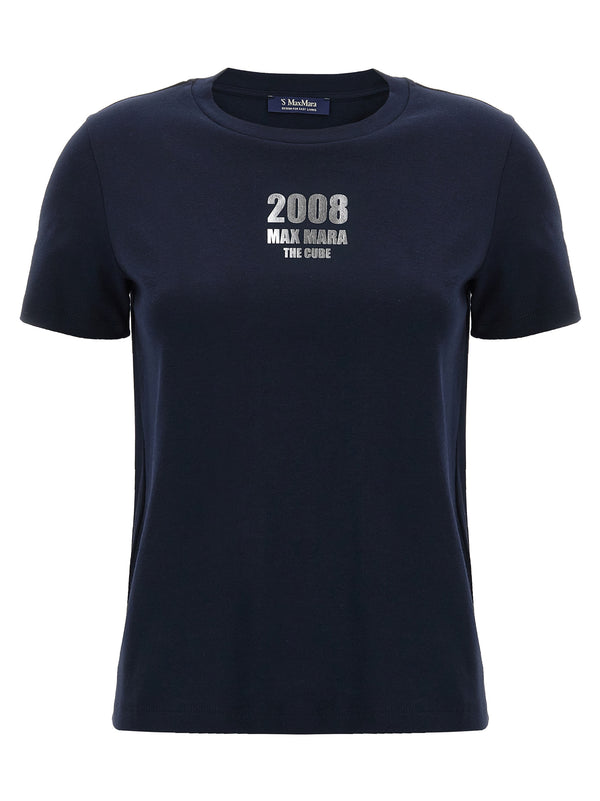 'S Max Mara 100% cotton t-shirt in navy