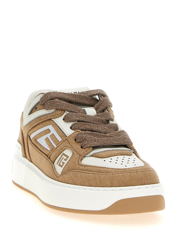 Balmain 75% Polyester sneaker in beige — view 2