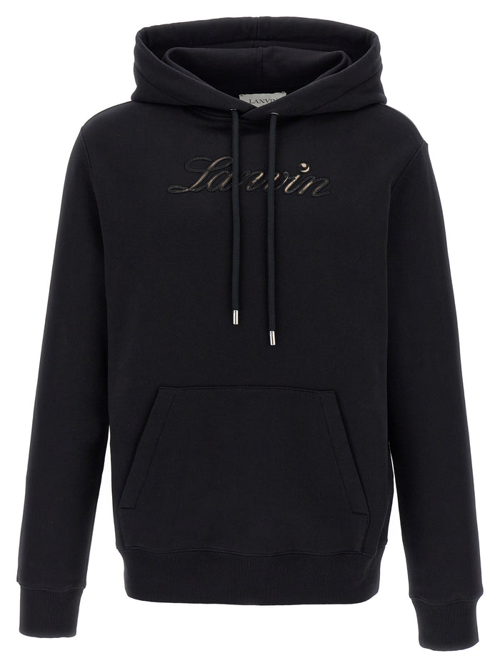 Lanvin 100% Cotton hoodie in black