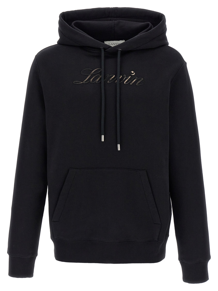 Lanvin 100% Cotton hoodie in black