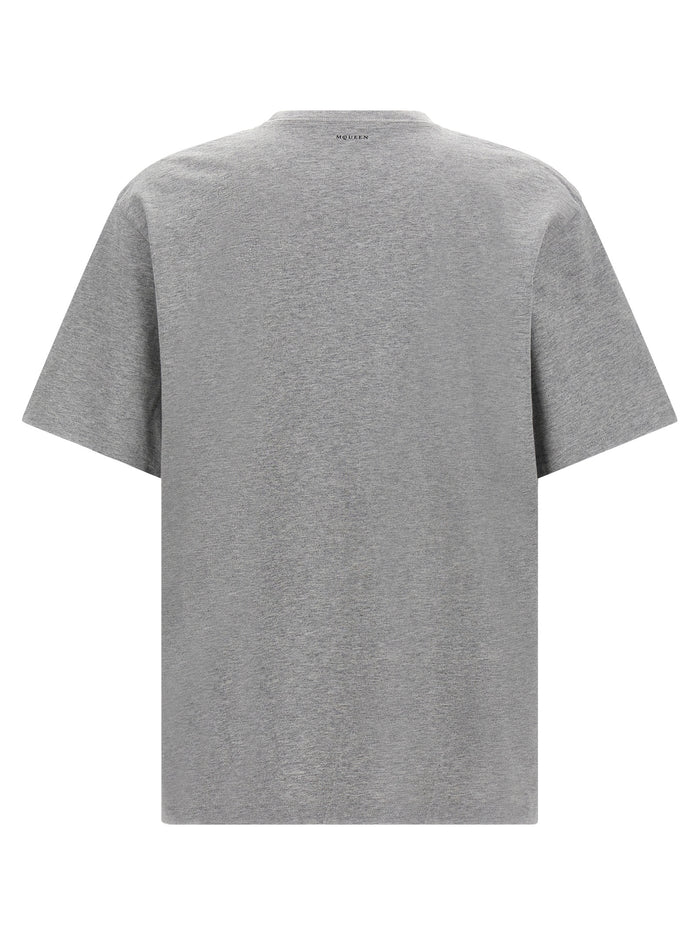 Alexander McQueen 100% cotton t-shirt in gray — view 2