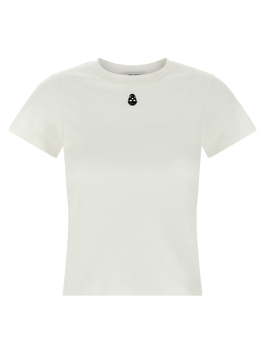 Alexander McQueen 100% Cotton t-shirt in white