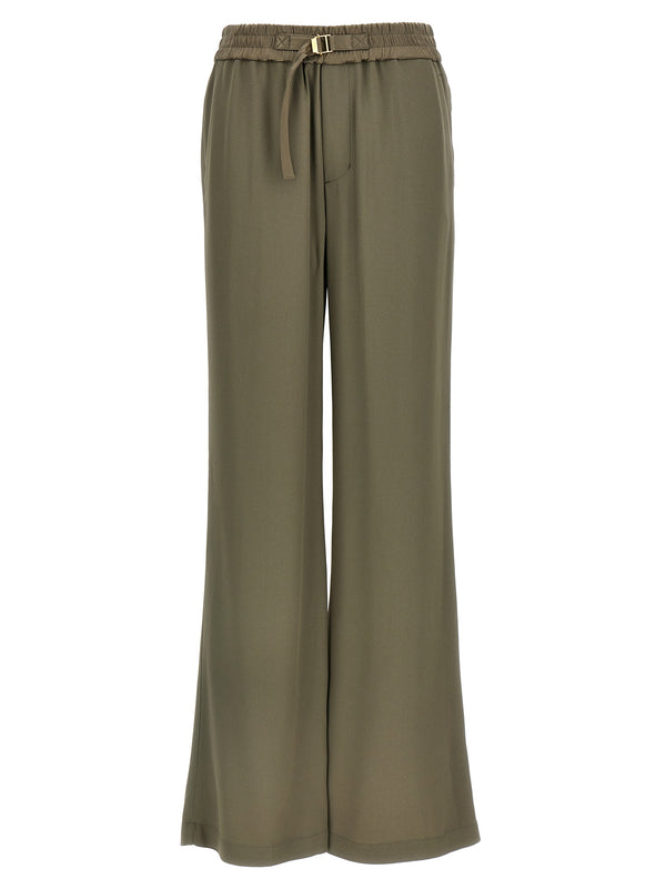 AMI Paris 71% acetate trousers in beige