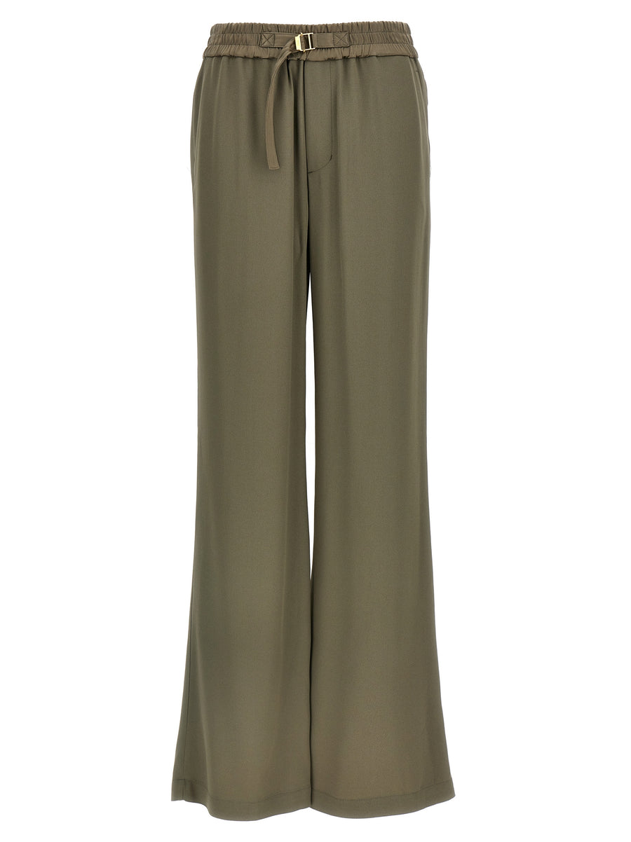 AMI Paris 71% acetate trousers in beige