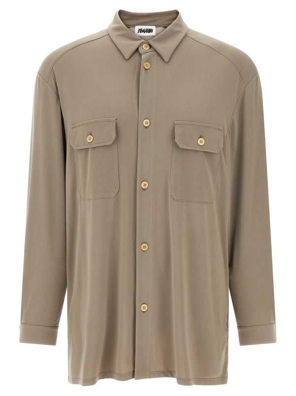Magliano 95% polyester shirt in gray