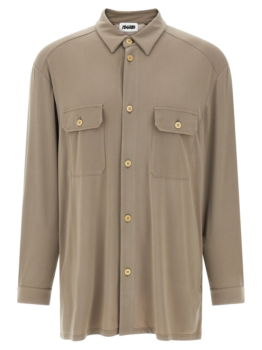 Magliano 95% polyester shirt in gray