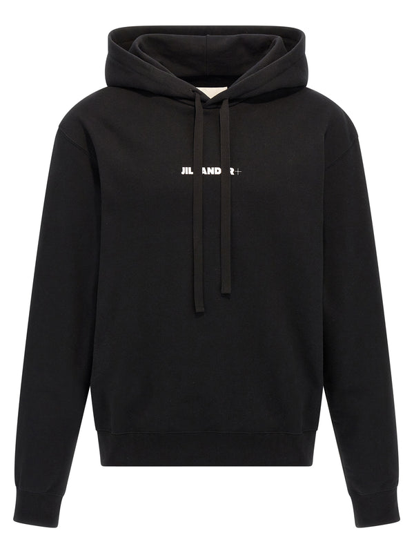 Jil Sander 100% Cotton hoodie in black