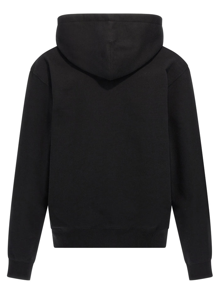 Jil Sander 100% Cotton hoodie in black — view 2