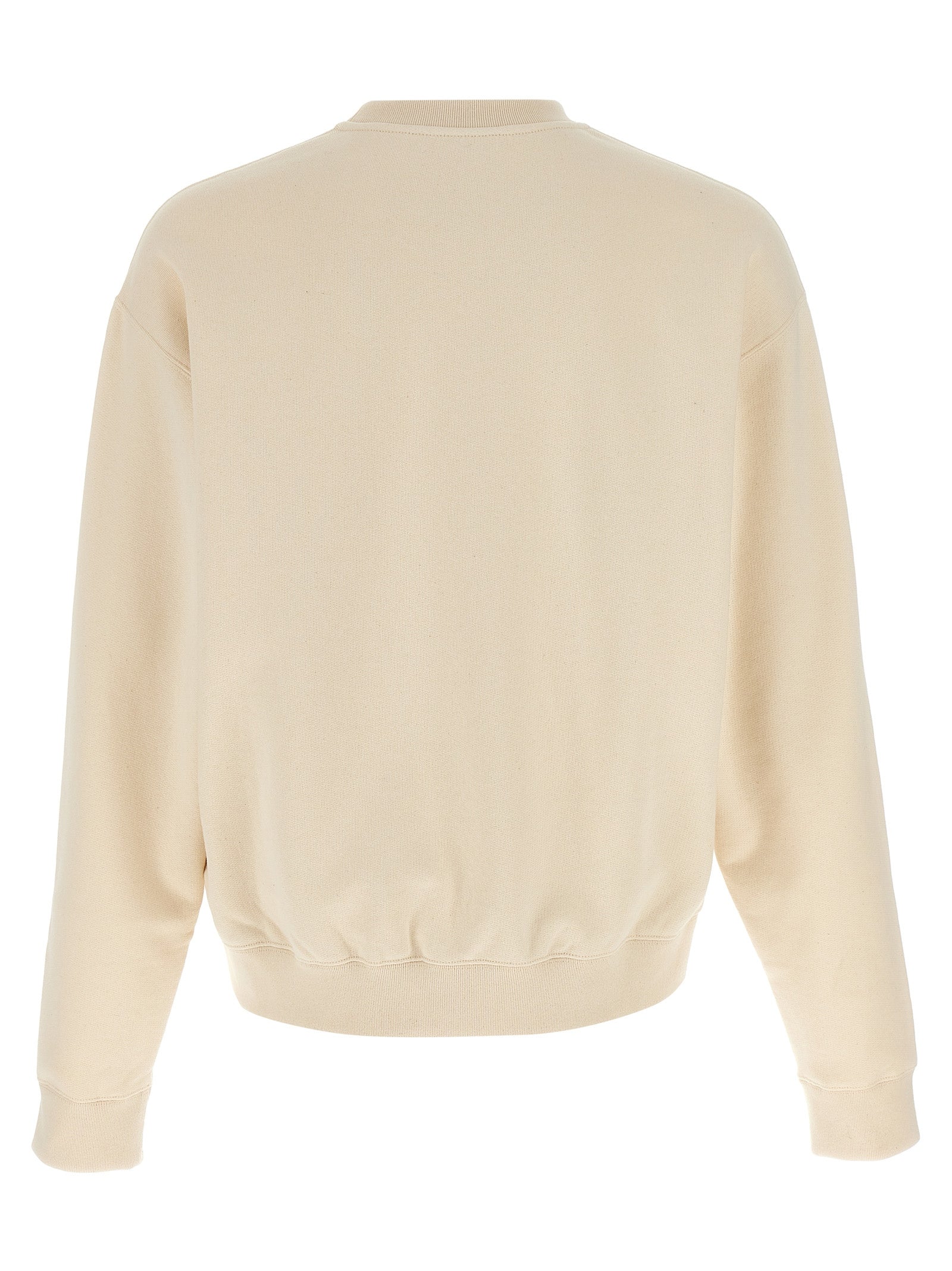 Jil Sander 100% cotton sweatshirt in beige — view 2