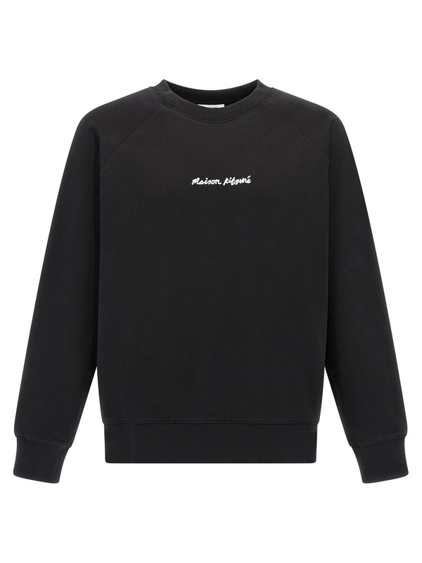 Maison Kitsuné 100% cotton sweatshirt in black