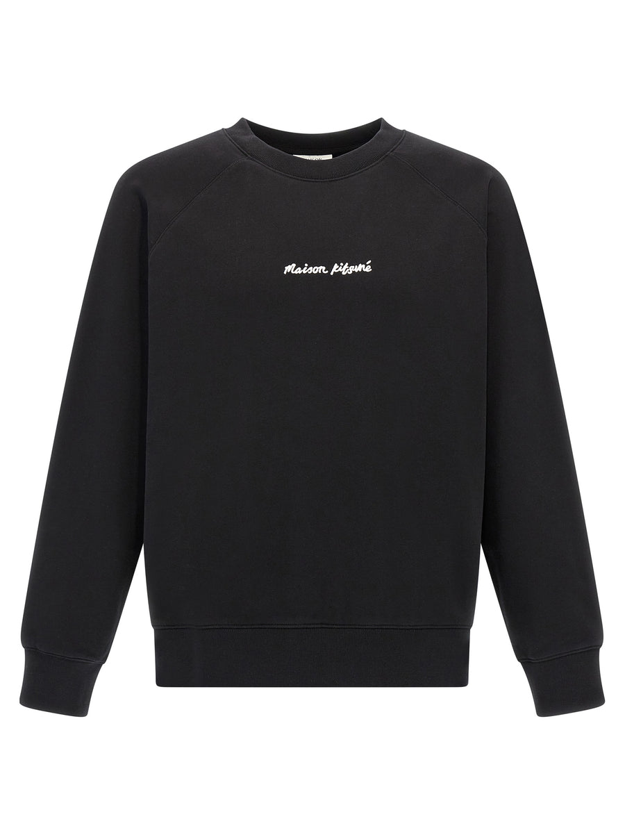 Maison Kitsuné 100% cotton sweatshirt in black
