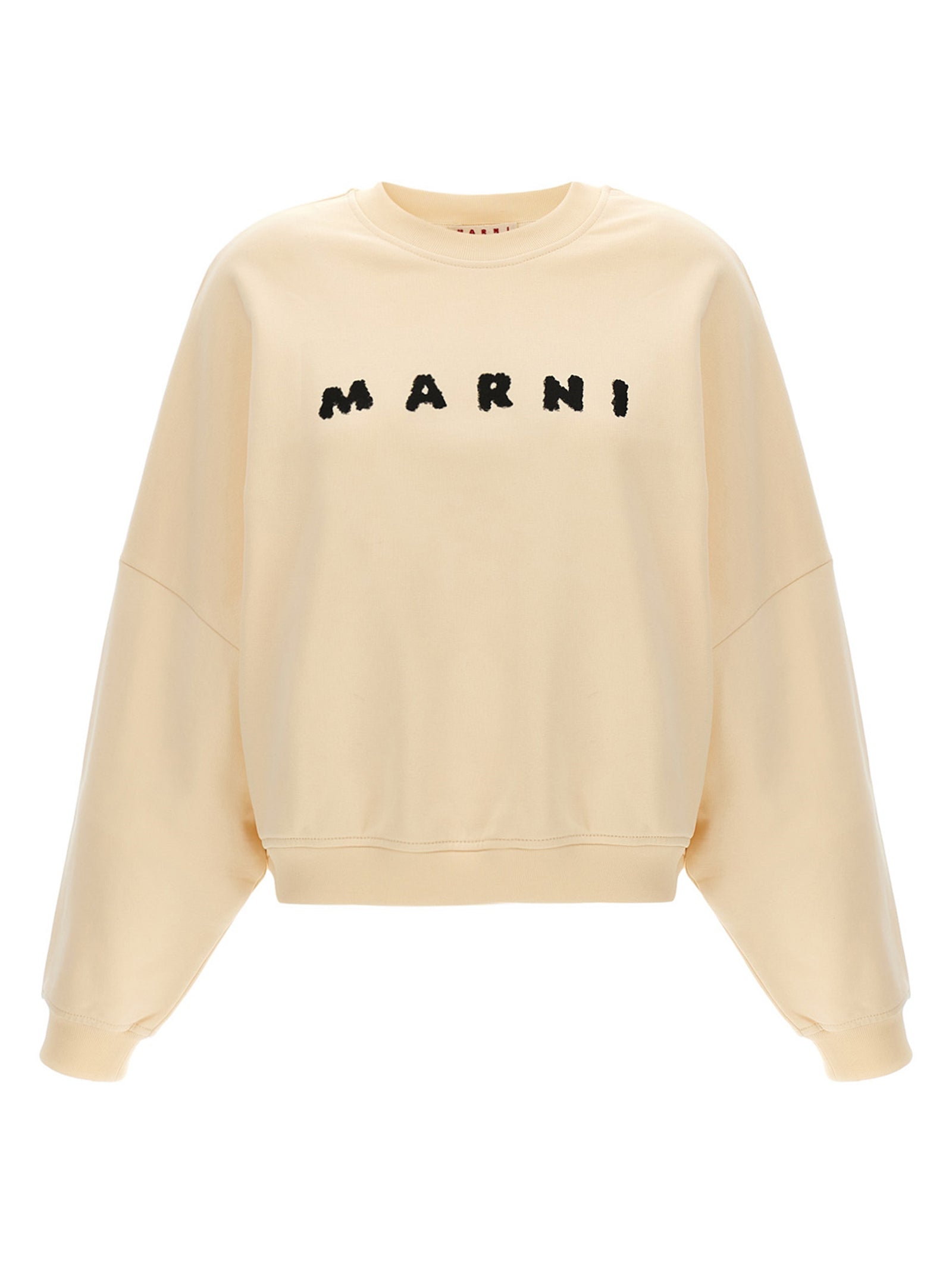 Marni 100% cotton sweatshirt in beige