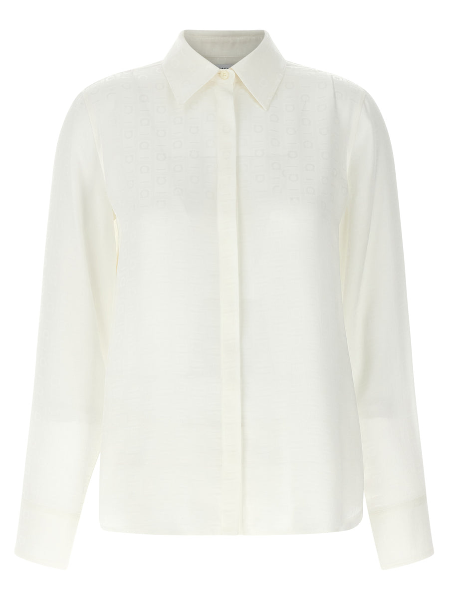 Ferragamo 100% Silk blouse in white