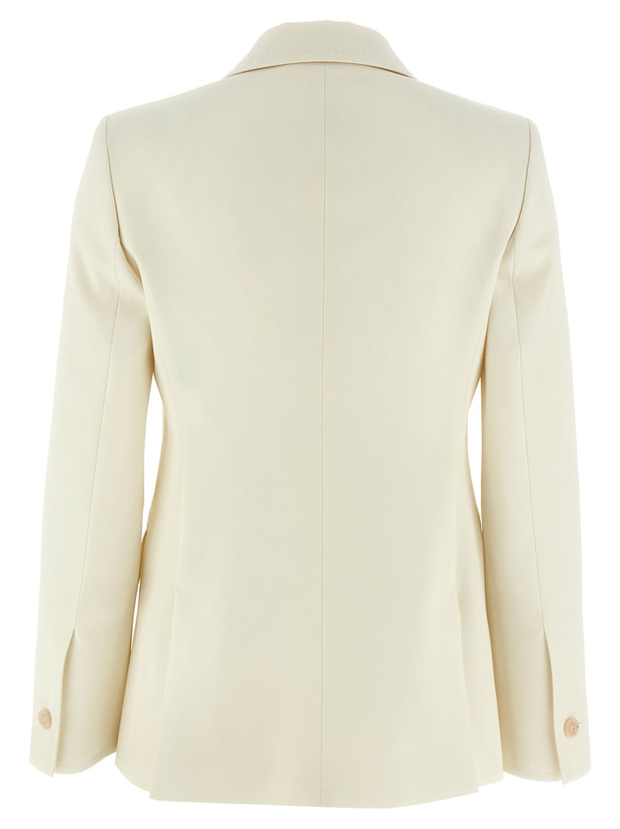 Max Mara 100% Virgin Wool blazer in white — view 2