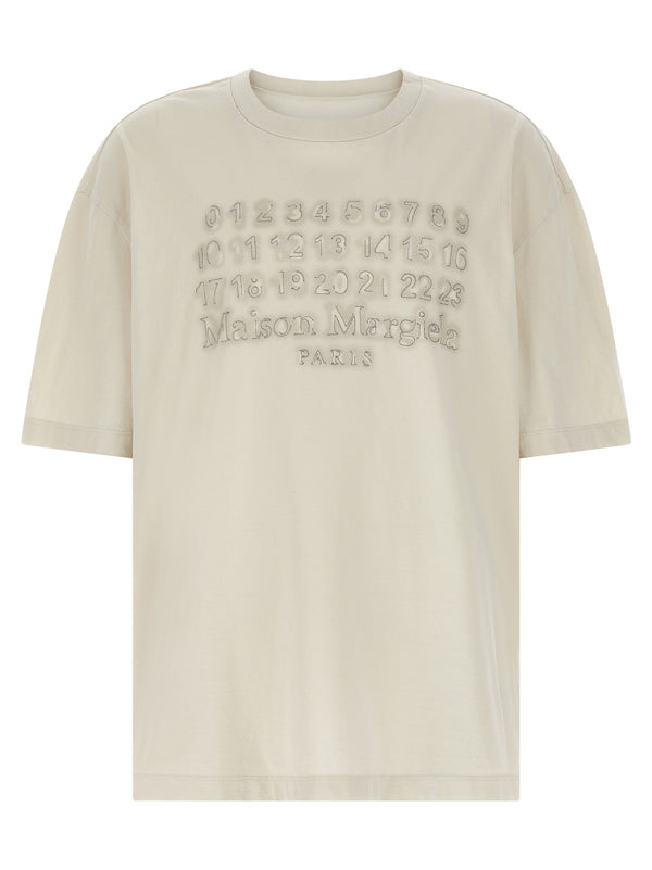 Maison Margiela 100% cotton t-shirt in beige