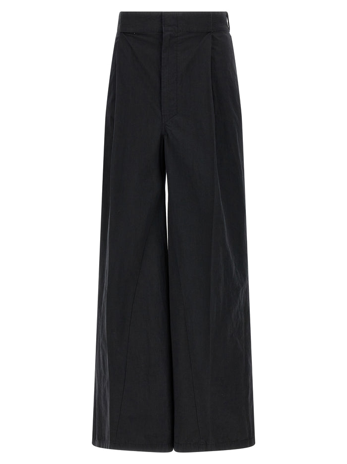 Maison Margiela 50% cotton trousers in black