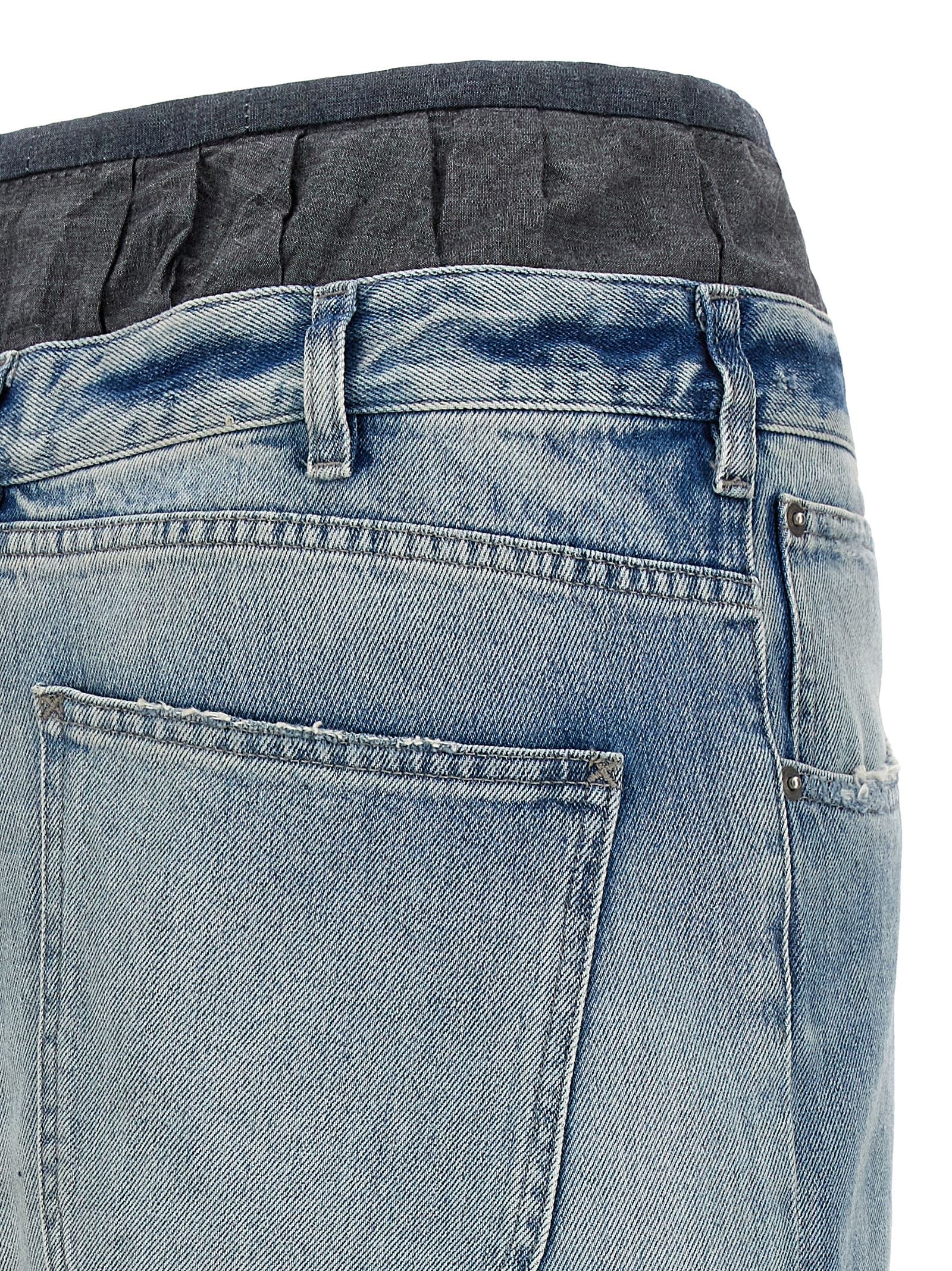 Maison Margiela 100% cotton skirt in blue — view 4
