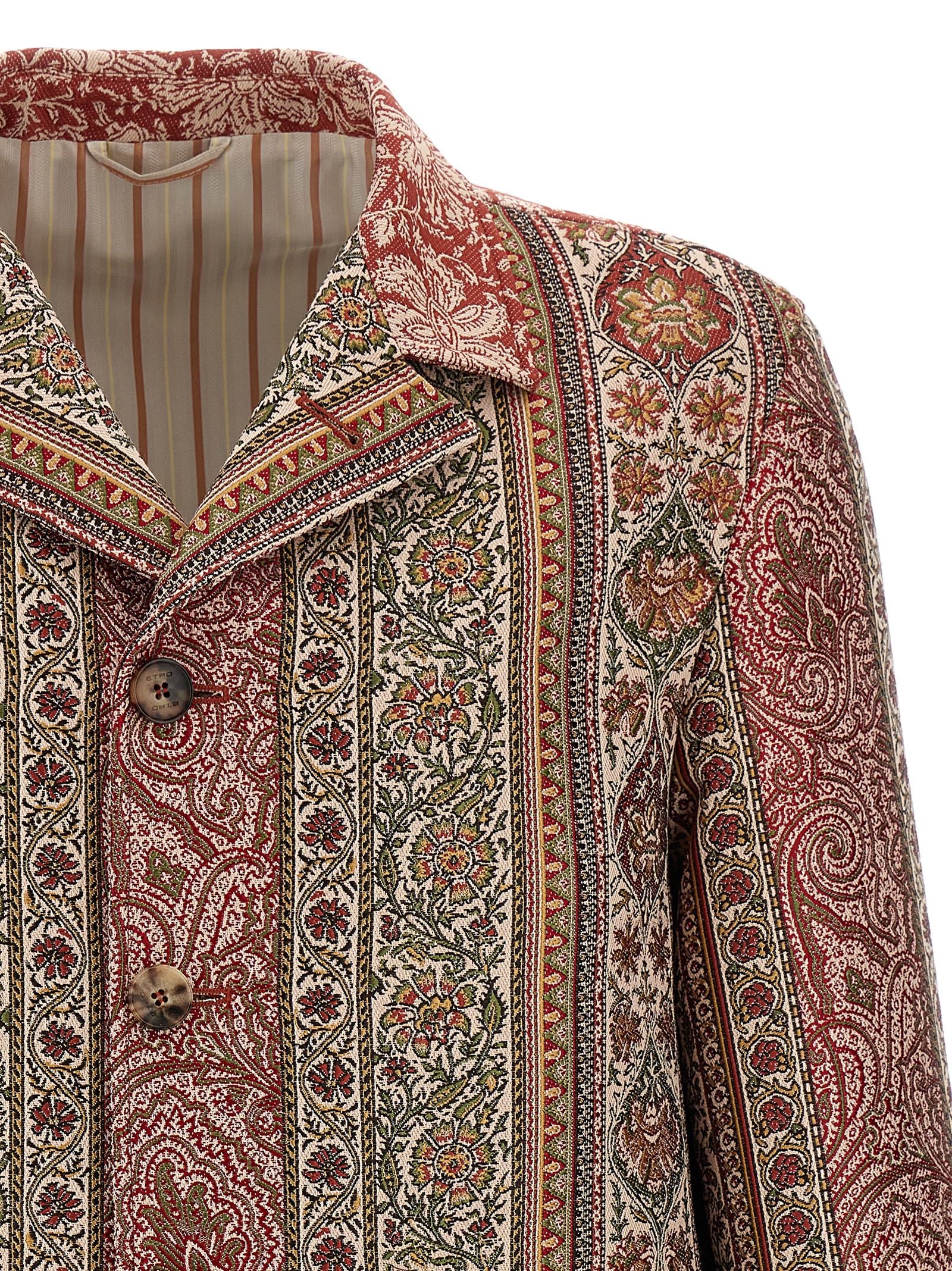 Etro 59% polyester overshirt in multicolor — view 3
