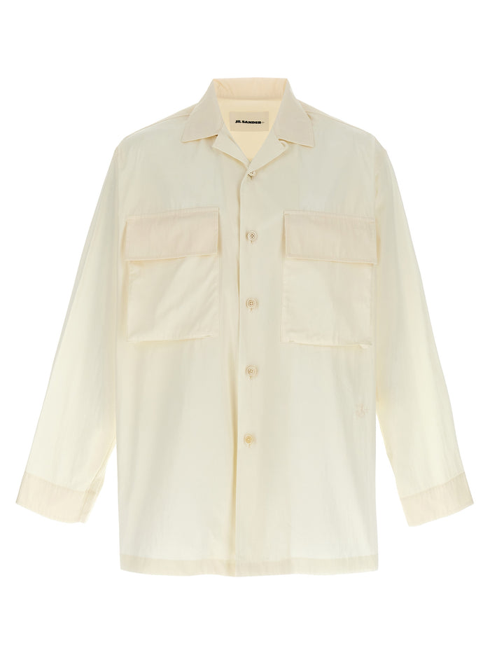 Jil Sander 100% cotton shirt in white
