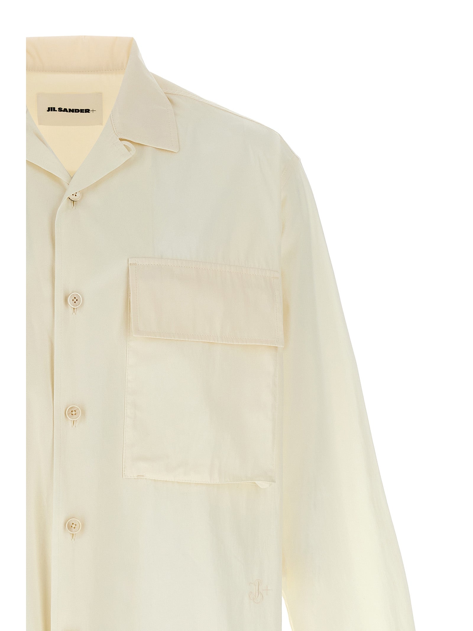 Jil Sander 100% cotton shirt in white — view 3