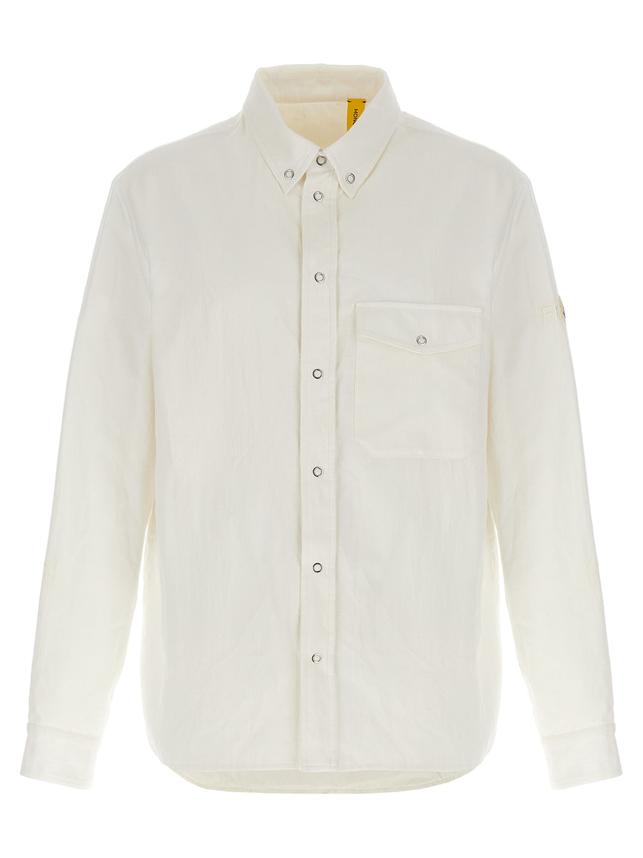 Moncler Genius 100% polyamide overshirt in white