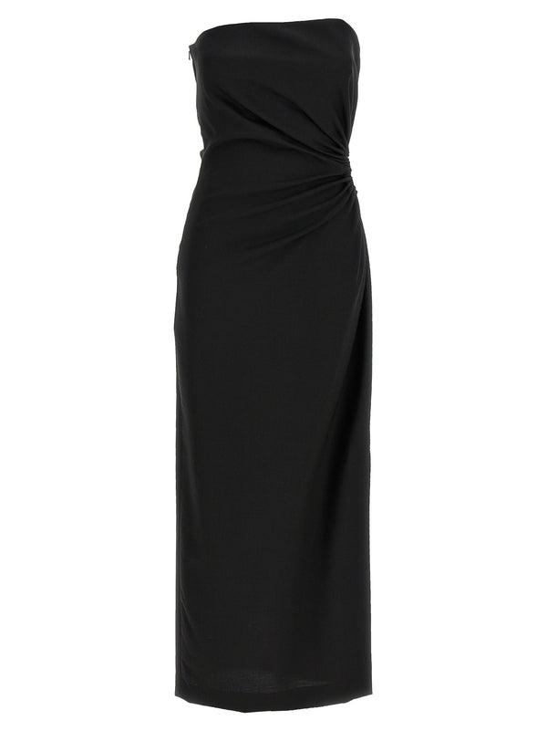 Max Mara 71% virgin wool dress in black